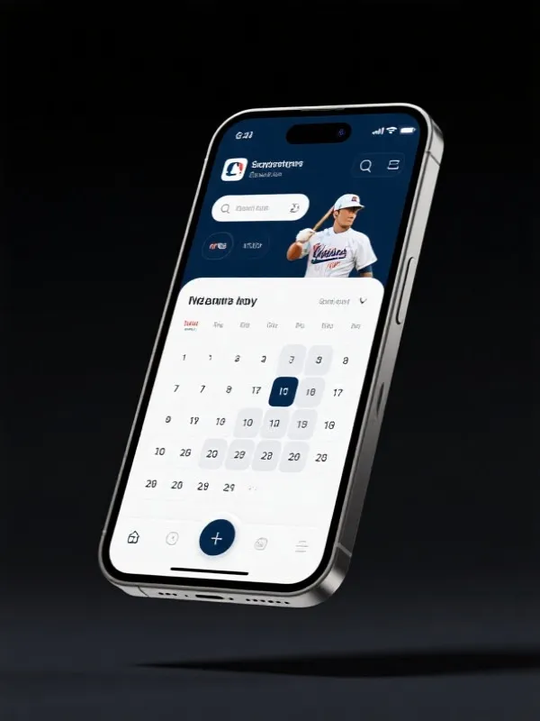 MLB App Schedule Interface